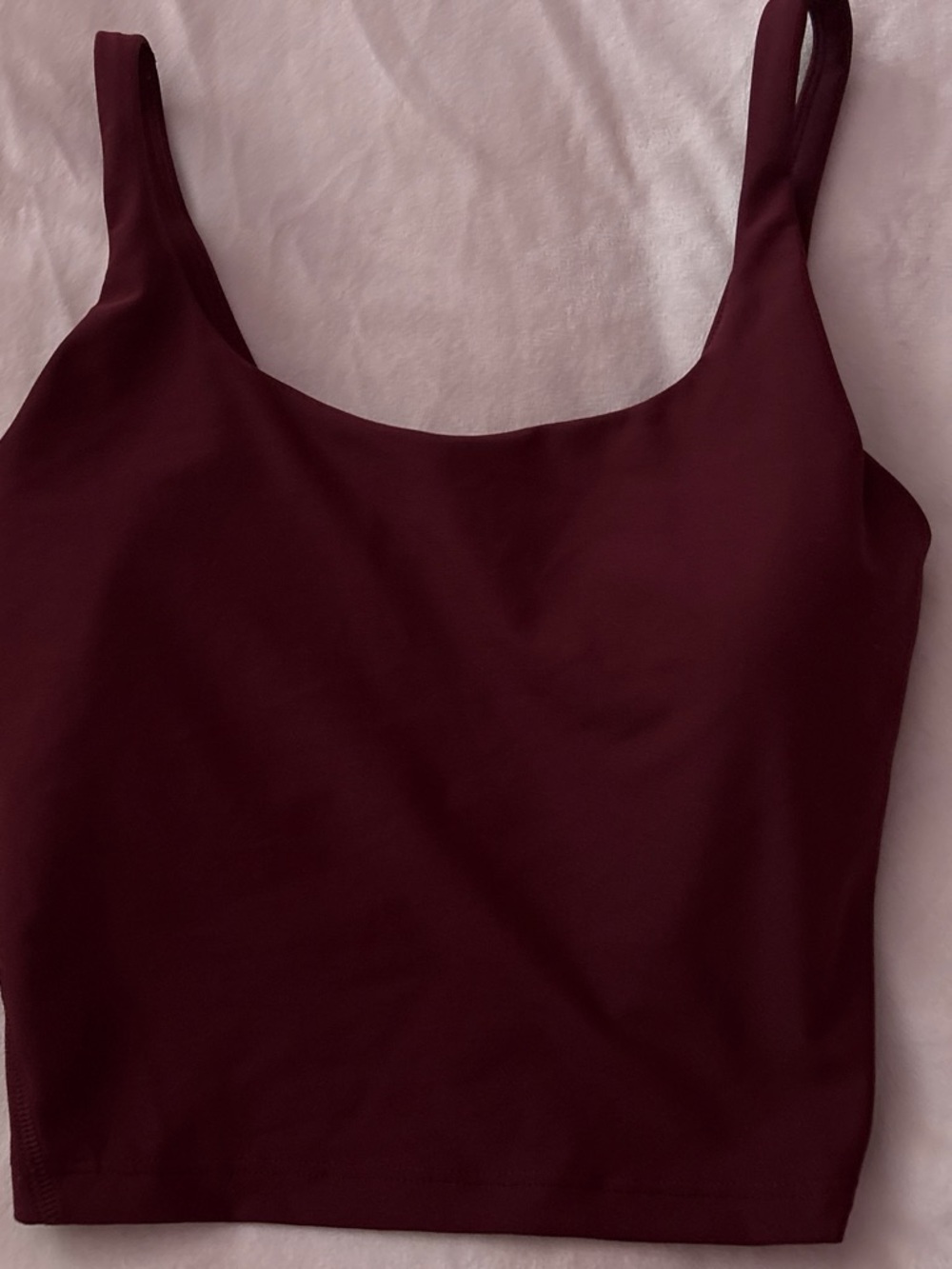 Old Navy Scoop Neck Crop Tank - Burgundy
